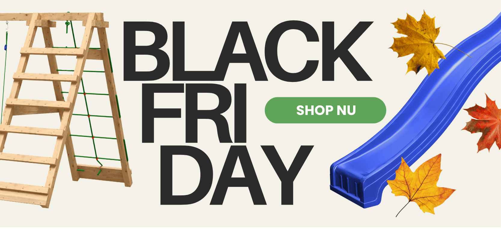 Houten speeltoestellen Black Friday